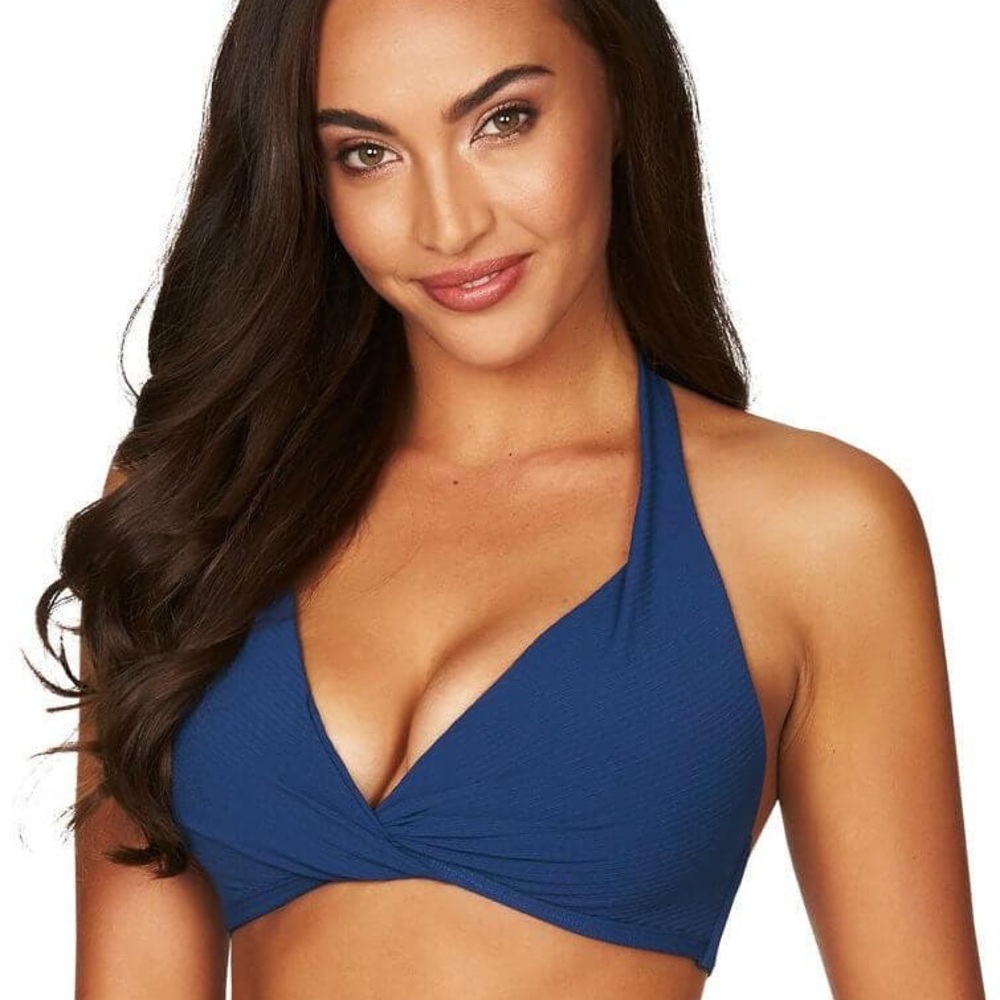 Sea Level Swim Australia | Riviera Rib Multifit Halter Bra Bikini Top